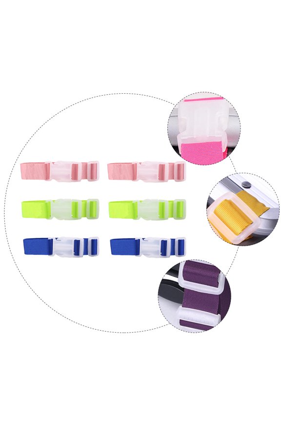 6pcs Adjustable Retaining Straps for Luggage Travel Gear