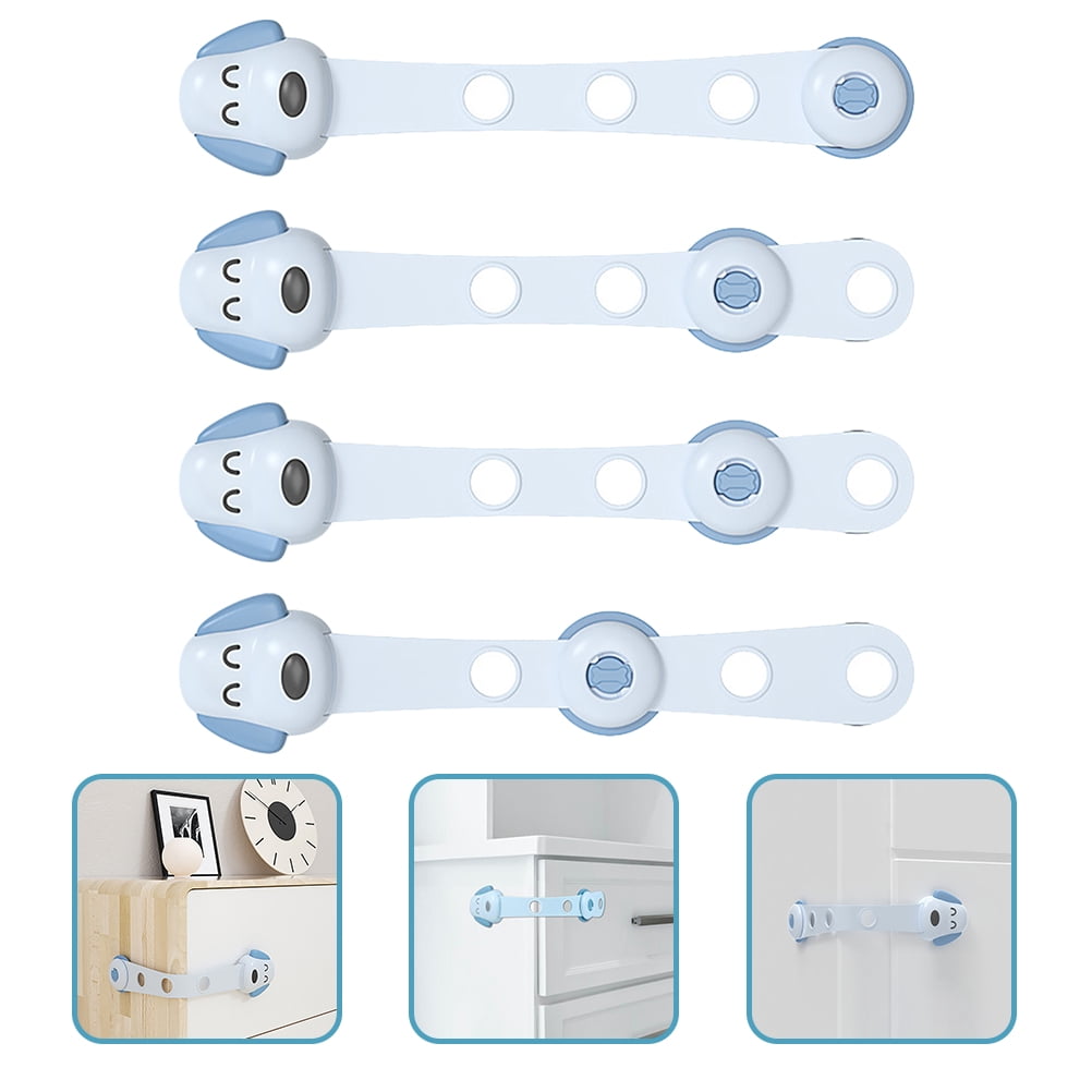 5-Pack Automatic Fridge Door Closers – Self-Locking – Sticky Mount – No-Drill – For Cabinets, Drawers, And Freezers