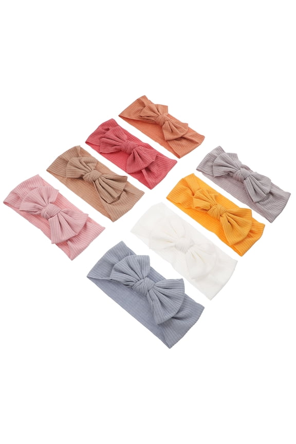 Baby Headbands with Bows, Assorted Colors for Newborn Girls, Ideal for Birthday, Holiday, and Photo Shoot Accessories