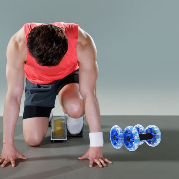 MEIBUTYUP Pair of Wheels for Core Strengthening Exercise Equipment, Fitness for Home and Gym Workouts