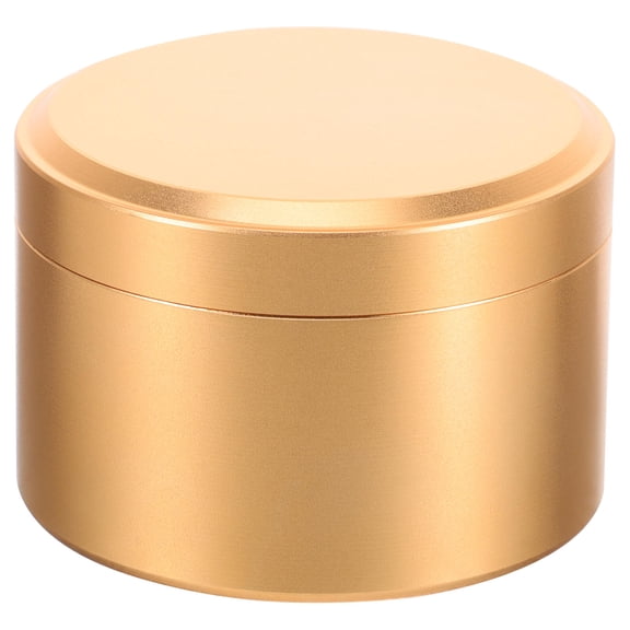 MEIBUTYUP Golden Copper Tea Container with Fine Craftsmanship, Ideal for Storing Tea Leaves and Candy, and Elegant