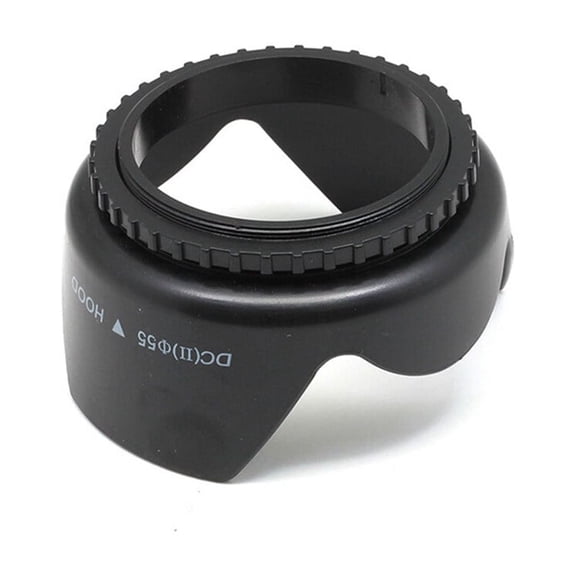 MEIBUTYUP 55mm Anti-Reflection Lens Hood for Cameras, Shade, 1 Set, Compatible with Canon