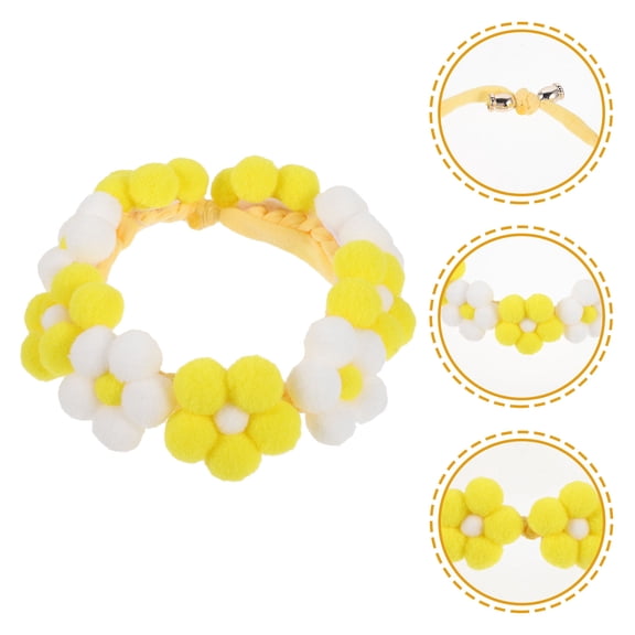 MEIBUTYUP Handmade Pet Collar Knitted Woolen Yarn Assorted Color 1Pack