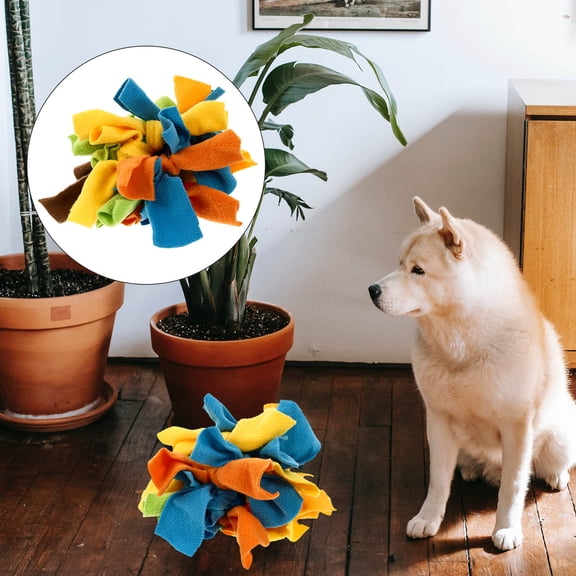 MEIBUTYUP Assorted Color Dog Chew Toy for Pets, Fleece and Rubber Material, Bite Toy to Relieve Boredom and Anxiety, 1 Piece
