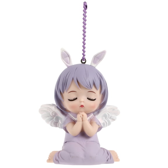 MEIBUTYUP Aluminium Angel Keychain Charm for Car, Bag, and Accessories Decoration