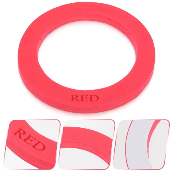 MEIBUTYUP Red Bass Drum with Self-Adhesive Foam for Drum Kit Sound Amplification