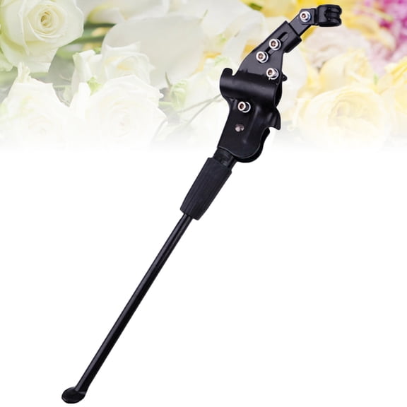 MEIBUTYUP Bike Kickstand Iron Foot Brace Black 1 Set Adjustable for Road and Mountain Biking