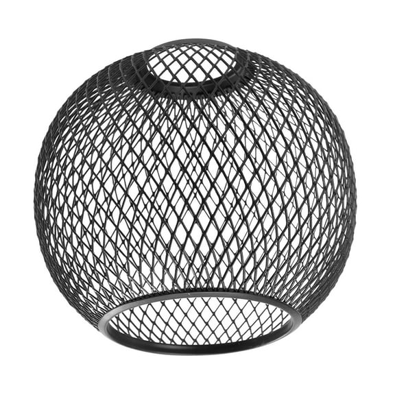 MEIBUTYUP Black Hollow Metal Lamp Shade Iron Sphere Ceiling Light Cover Modern Pendant Lamp Accessory for Home