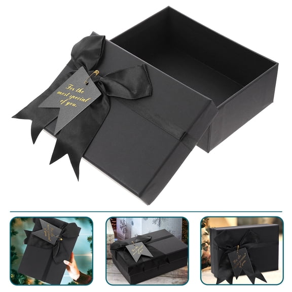 MEIBUTYUP Black Bowknot Favor Boxes for Wedding, Bridal Shower, Shower, Party Favors & Special Event Decorations