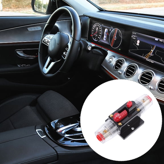 MEIBUTYUP Black Zinc Alloy 80A for Car Use Fuse Holder with Efficient Electrical