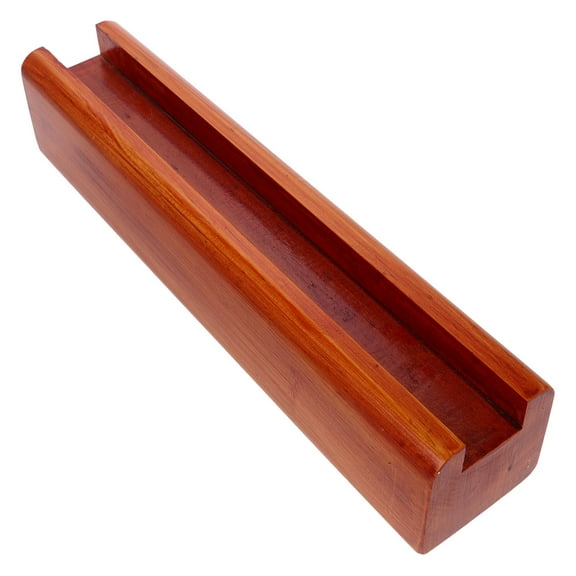 MEIBUTYUP Wooden Floor Mirror Stand with Anti- Support for Artwork Display, Brown Frame, and Stable Design