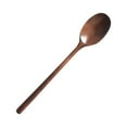 thumbnail image 1 of MEIBUTYUP 2-Piece Brown Plastic Wooden Spoon Set with Handle for Mixing, Serving, and Cooking in Home Kitchen, 1 of 8