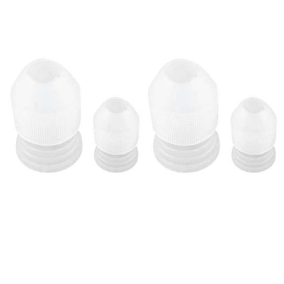 MEIBUTYUP Cake Decorating Nozzle Coupler Adapter Converter Plastic White Set of 20 Pieces for Baking Tools