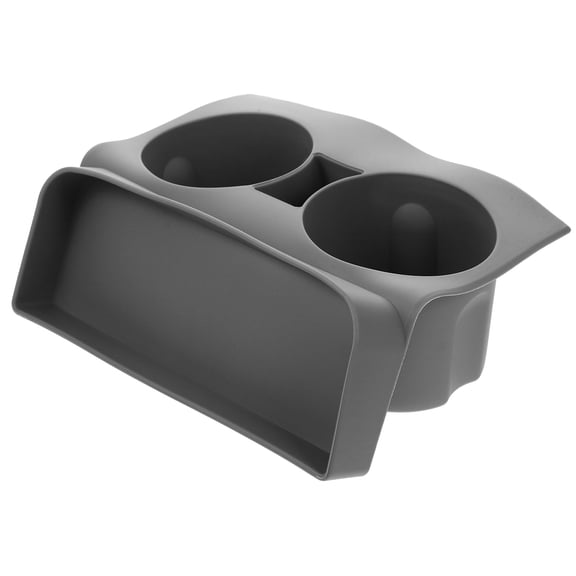MEIBUTYUP Auto Storage Tray with Grey Silicone Cup Holder for Car Interior Organization