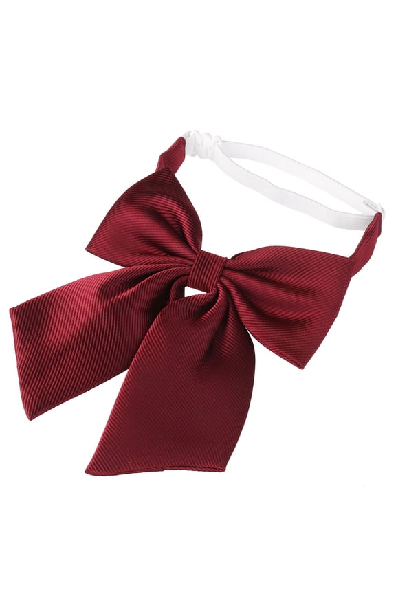 Men's Adjustable Wine Red Bow Tie for Formal Events, Weddings, Parties, and Business Attire Accessories