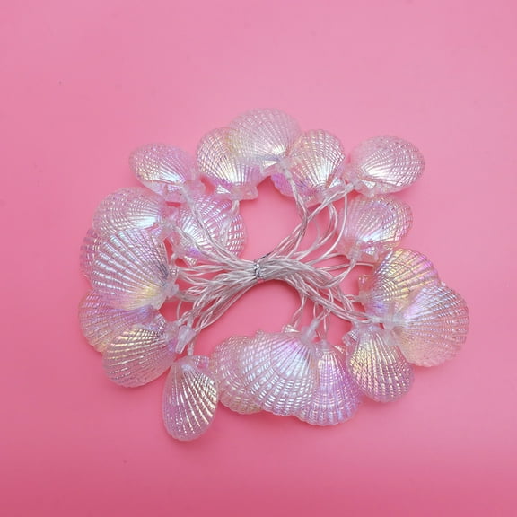 MEIBUTYUP Multi-Colored LED Seashell String Lights for Home Decoration, 3 Meters Colorful Lighting