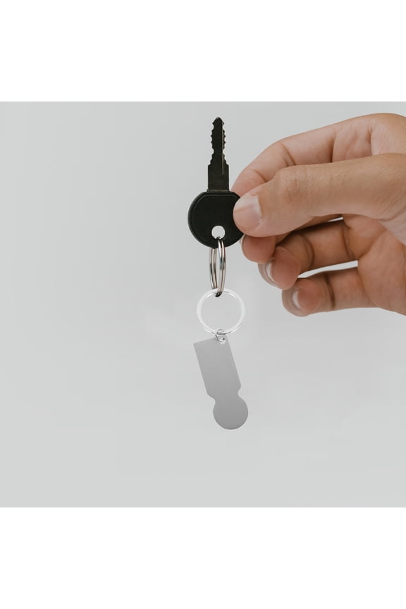 Compact Stainless Steel Key Organizer with Portable Shopping Cart Token for Easy Everyday Carry and Convenience