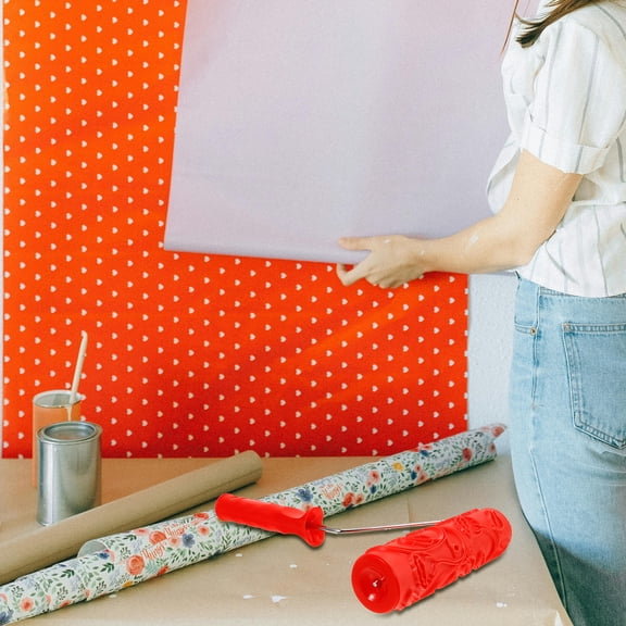 MEIBUTYUP Rubber Paint Roller for Home Wall Texturing and Embossed Pattern Painting, and Easy to Use