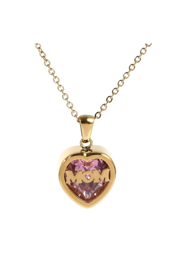 Custom Charm Necklace for Women Heart Shape Stainless Steel Nonfading 1Pack