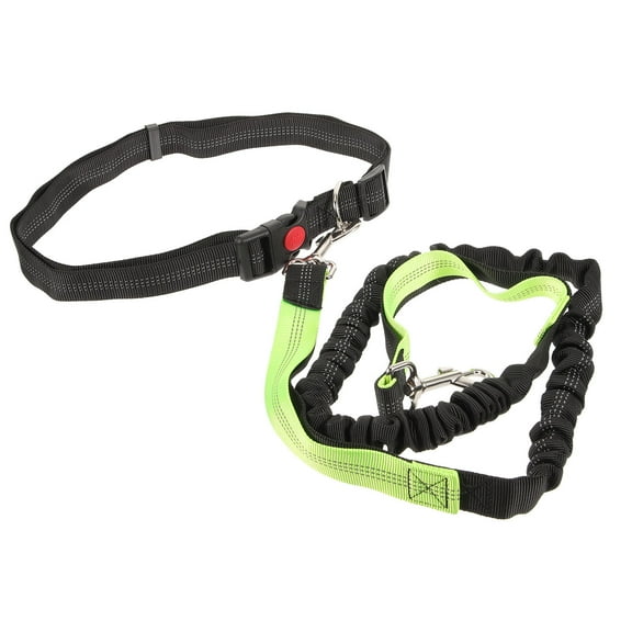 MEIBUTYUP Dog Running Waist Leash Assorted Color with Waist Belt for Jogging 1Pcs