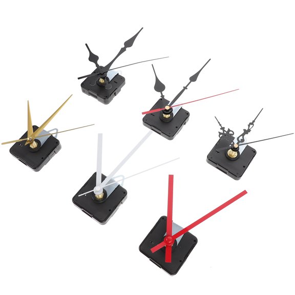 MEIBUTYUP Black Clock Movement Kit with Lightweight Plastic Mechanism, Easy to Install and Operate, 1 Set for Clock Repair