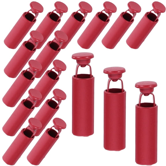 MEIBUTYUP Dark Red Zinc Alloy Metal Rope Caps for Crafting, Versatile Cord Ends Accessories