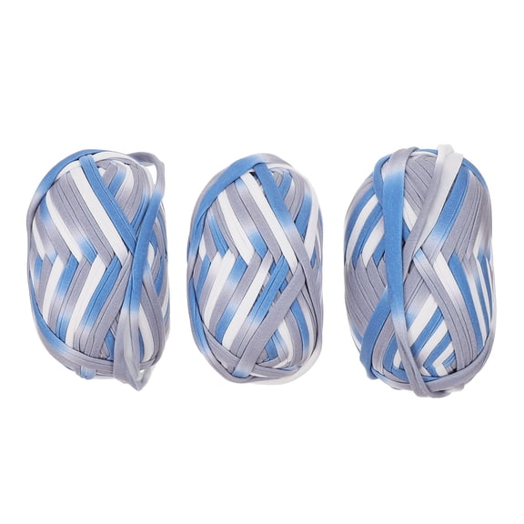 MEIBUTYUP Multi-Colored Cotton Yarn for Knitting, Crochet, and Decoration - Super Soft, Washable 3 Bundles