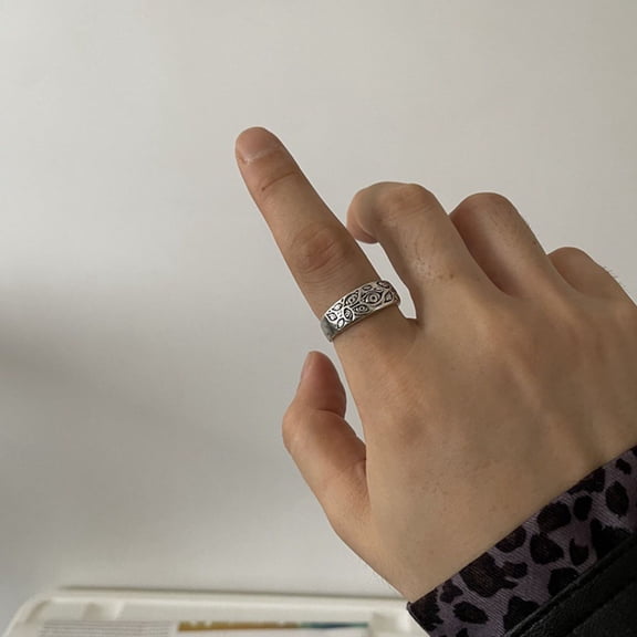 MEIBUTYUP Alloy Evil Eye Ring Punk Hip Hop Costume Accessory for Parties Durable and Comfortable
