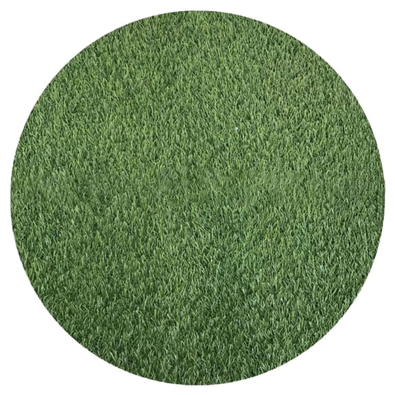 MEIBUTYUP Artificial Grass Turf 1Pcs Round Grass Mat Green Plastic for Outdoor Settings
