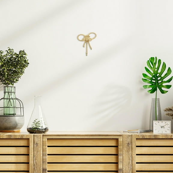 MEIBUTYUP Brass Bee Shaped Hooks Golden Bathroom Decor Creative Design