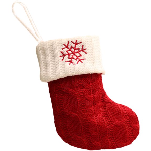 MEIBUTYUP Festive Red Xmas Stocking Decoration Hanging Sock for Christmas Tree and Wall Display