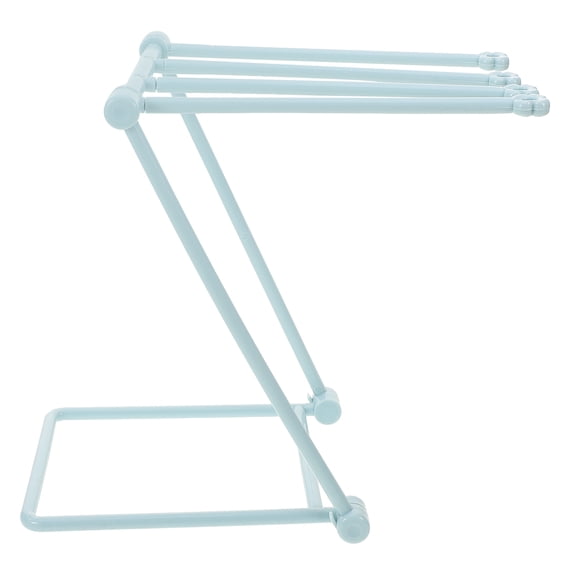 MEIBUTYUP Foldable Towel Storage Rack for Kitchen and Bathroom Homeowners Blue 1Pcs
