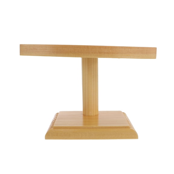 MEIBUTYUP Ice Cream Holder Cone Holder Stand Light Yellow Wood 1Pcs