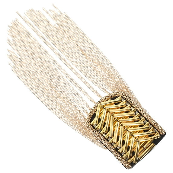 MEIBUTYUP Vintage Tassel Brooch Pin with Rhinestones for Men’s Suits and Jackets, Elegant Shoulder Accessory