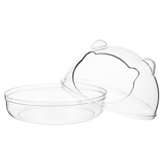 MEIBUTYUP Guinea Pig Bath Basin Transparent Small Pet Bathtub with Smooth Edges and Easy Assembly Design