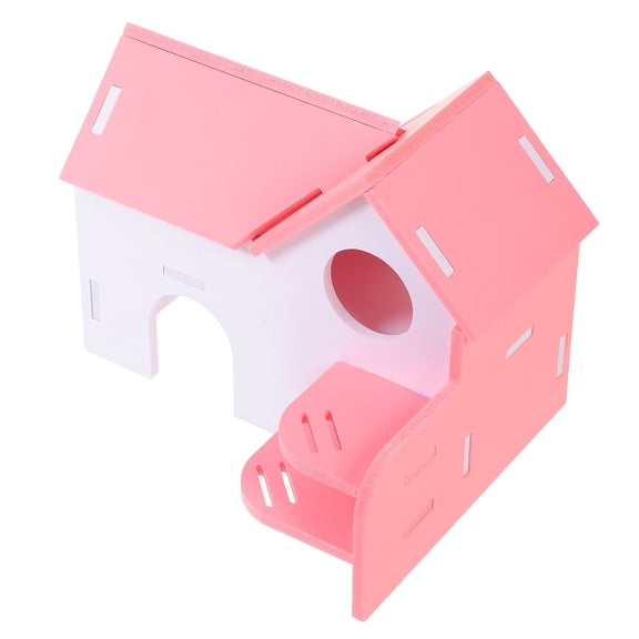 MEIBUTYUP Small Animal Hideouts Guinea Pig House Pink 1 Set