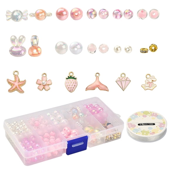 MEIBUTYUP Jewelry Making Supplies Acrylic Pendant for Crafting Home Use Simple Design 1 Set