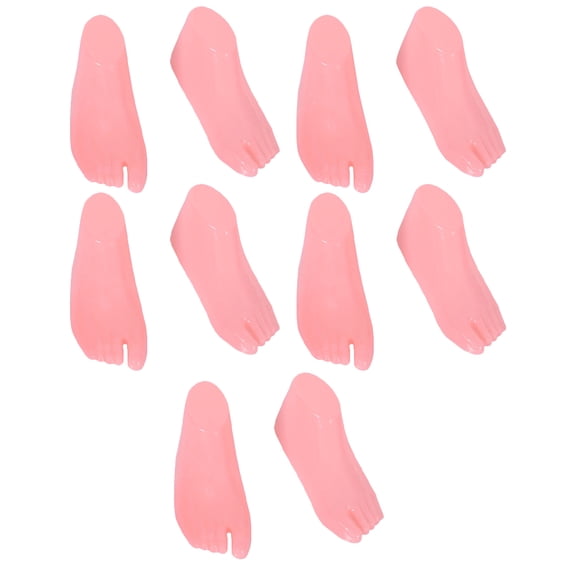 MEIBUTYUP Kids Shoe Display Stands 5 Pairs PVC Shoe Support Models for Home Use and Retail