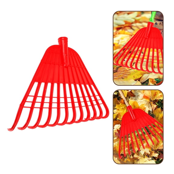 MEIBUTYUP Red Lawn Rake for Leaves and Garden Cleaning, Garden Tool Set for Yard Maintenance