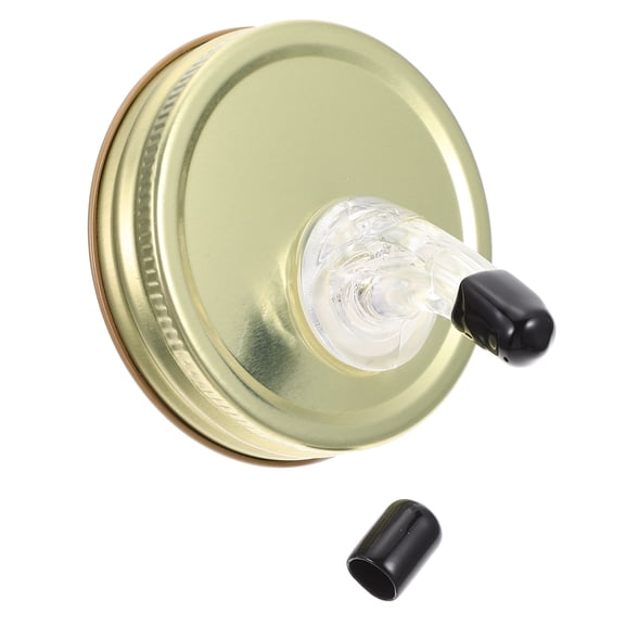 MEIBUTYUP Acrylic Wine Pourer with Golden Finish, 1 Piece Liquor Bottle Pourer for Easy and Precise Pouring, Daily Use