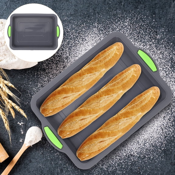 MEIBUTYUP Multi Function Grey Silicone Cake Pan Professional Oven Baking Pan Non Stick and Washable