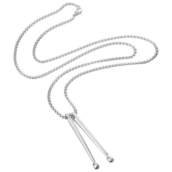 MEIBUTYUP Musical Drum Pendant Necklace for Women, Stylish Music Jewelry Accessory,