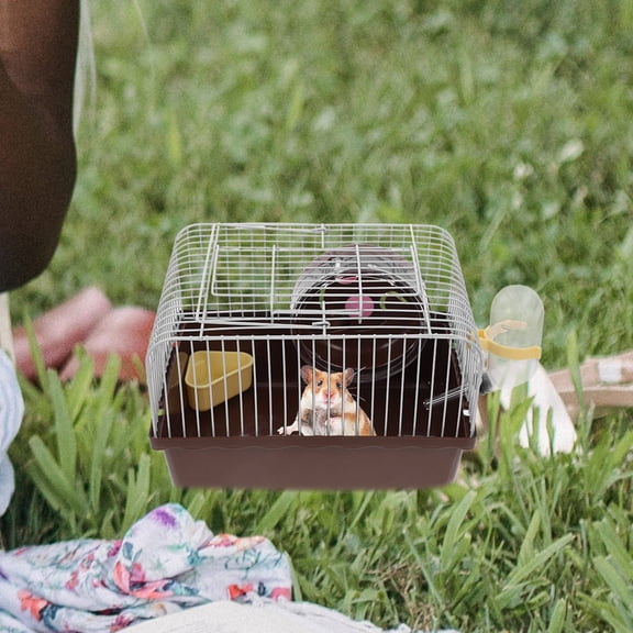 MEIBUTYUP Portable Pet Running Cage for Hamsters and Chinchillas, 1 Set with Easy Carry Design