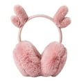 thumbnail image 1 of MEIBUTYUP Pink Plush Ear Muff for Outdoor Winter Use Durable and Lightweight Comfortable Ear Warmer 1pc, 1 of 8
