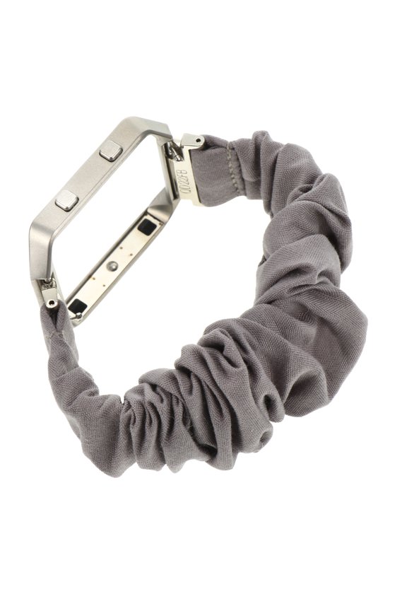 Plated Silver Cloth Watch Bracelet with Durable Metal Frame Replacement Band for Watch Accessories