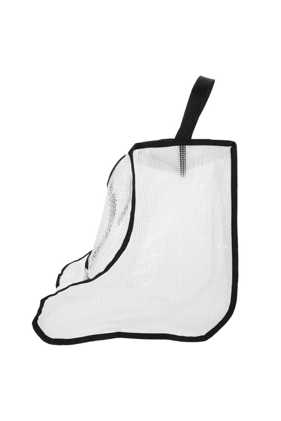 Women Travel Boot Organizer Black PVC Storage Bag Set for Shoes and Accessories