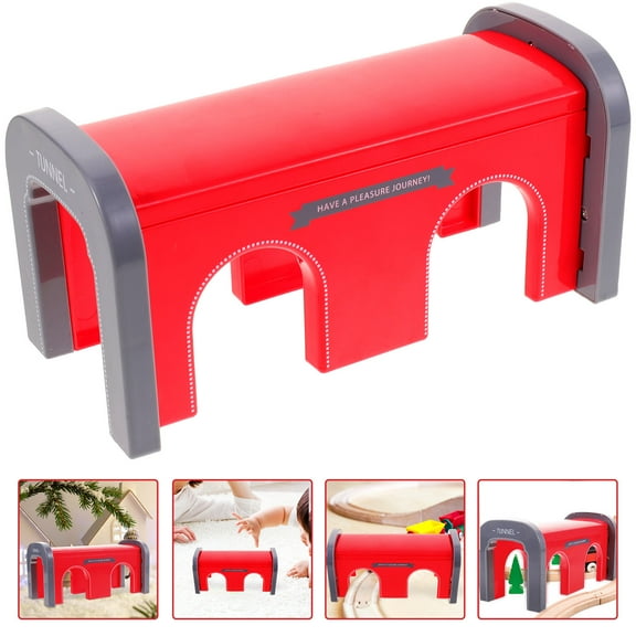 MEIBUTYUP Plastic Train Tunnel Toy Model for Kids, Reptile , Outdoor Lawn Play, 1 Piece