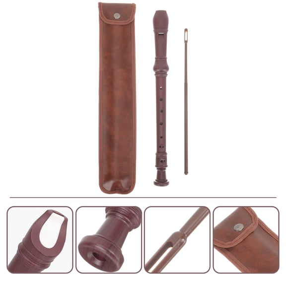 MEIBUTYUP Professional 8 Hole ABS Clarinet Brown Portable Beginner Music Instrument