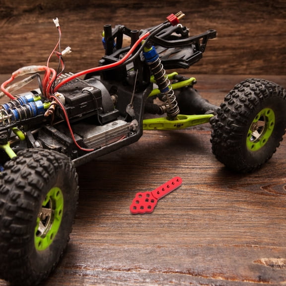 MEIBUTYUP Red Aluminum Alloy RC Car Shock Absorber Mount Adjustable Height and Angle for Enhanced Off-Road Performance