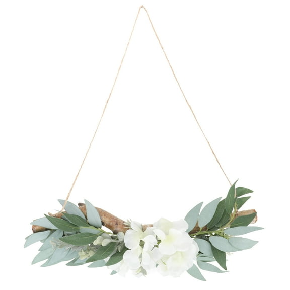 MEIBUTYUP Realistic Texture Simulated Green Salix Leaf Decorative Wall Decor 1Pack